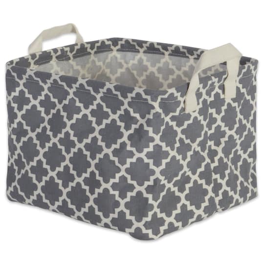DII® Gray Lattice Laundry Bins
